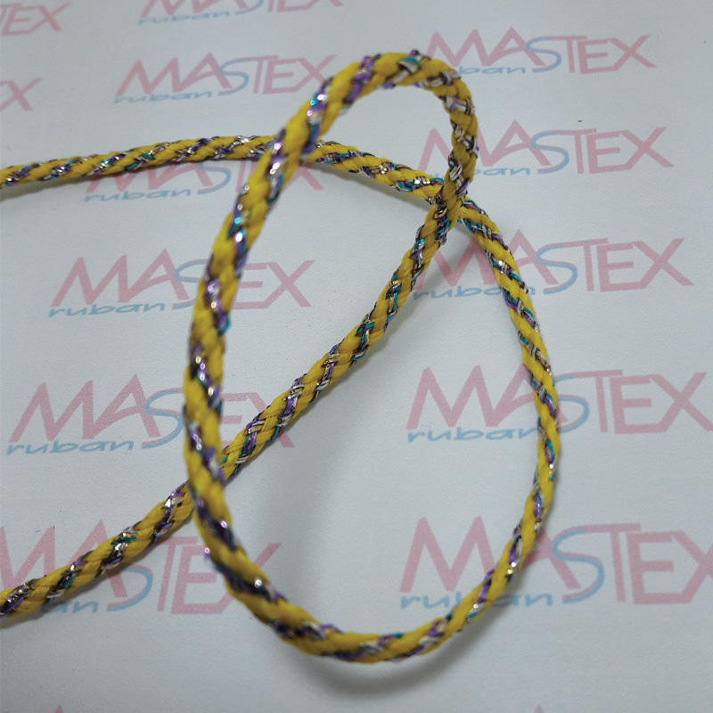 Cordon Polyester + Lurex Couleurs - Diamètres 1mm à 10mm - MASTEX